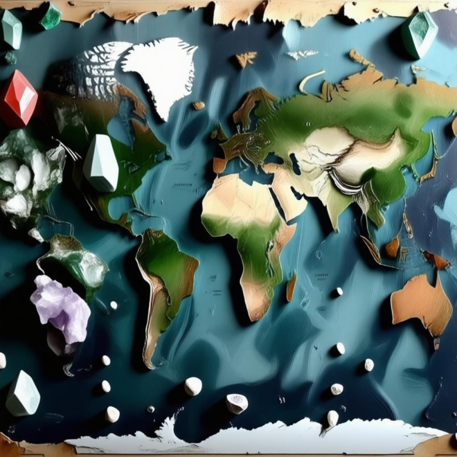 Map Of Gemstones In The World