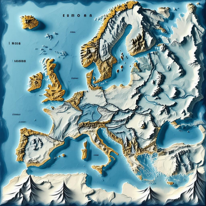 Map Of European Ski Areas