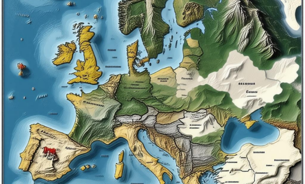 Map Of Europe In 1850
