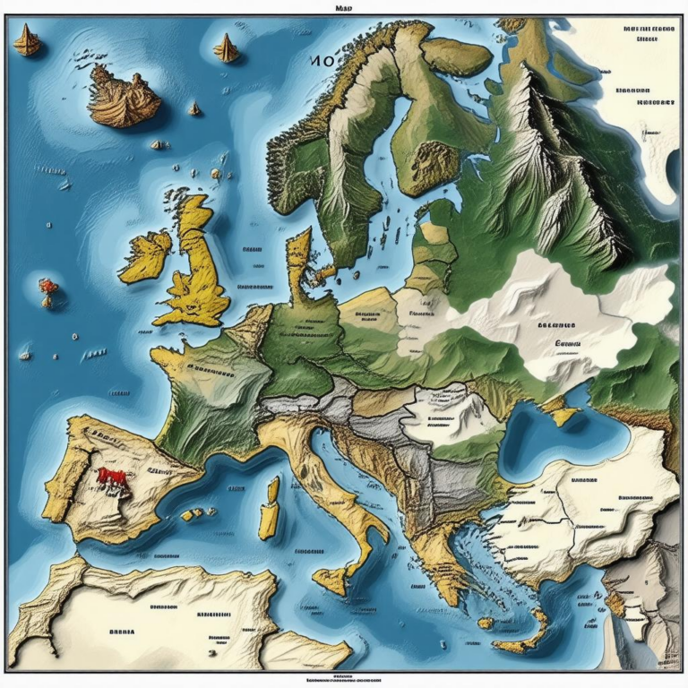 Map Of Europe In 1850