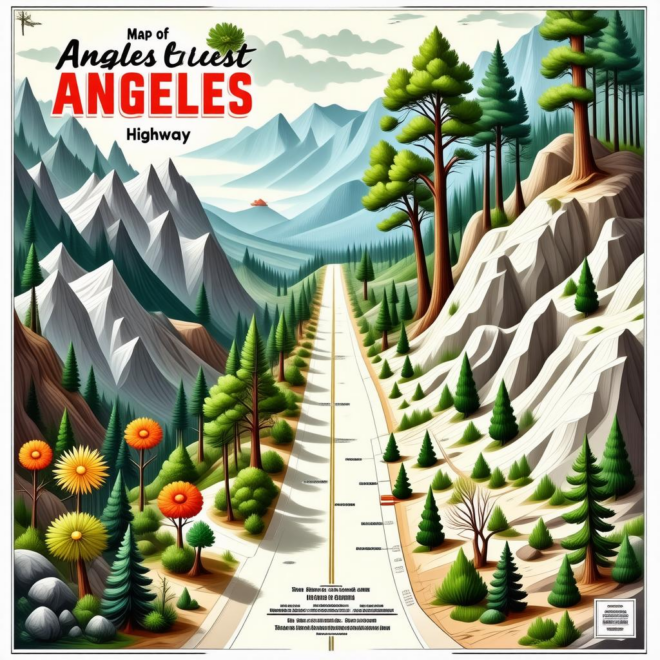 Map Of Angeles Crest Highway