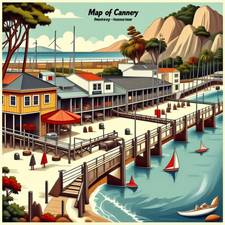 Map Of Cannery Row Monterey Ca