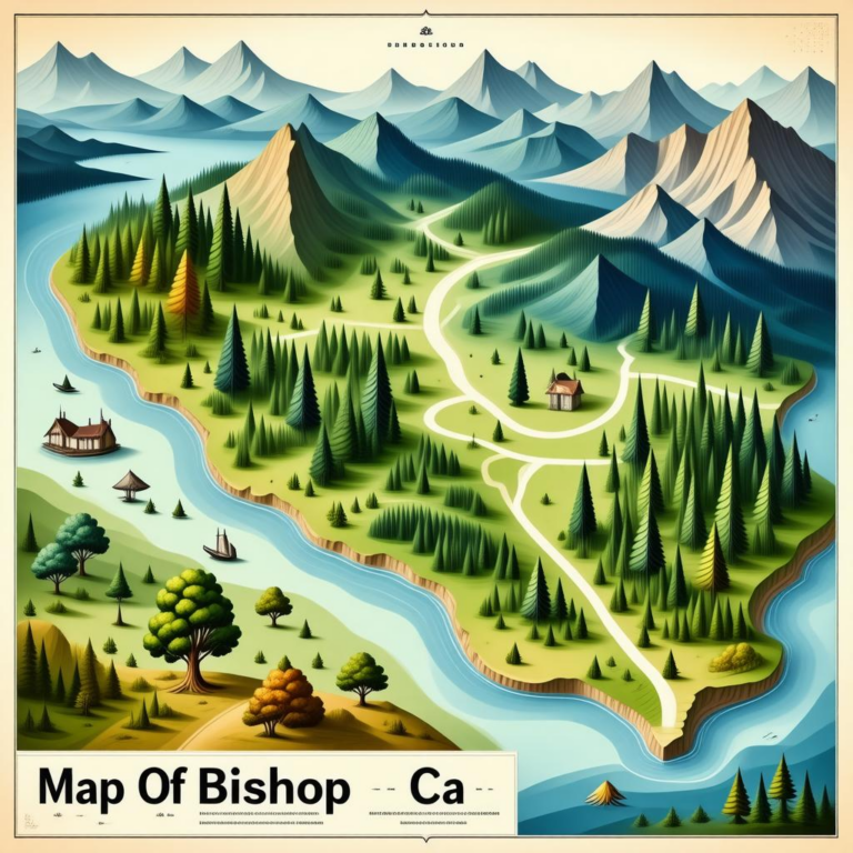 Map Of Bishop Ca