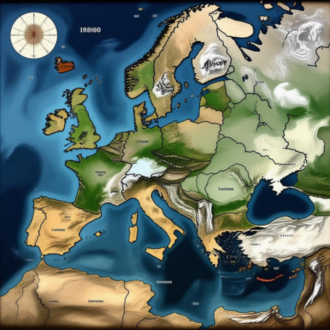 Map Of Europe In 1560