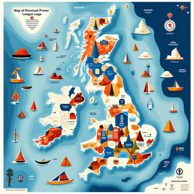 Map Of British Premier League Teams