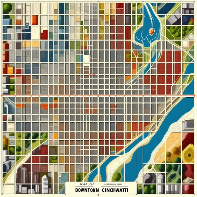 Map Of Downtown Cincinnati