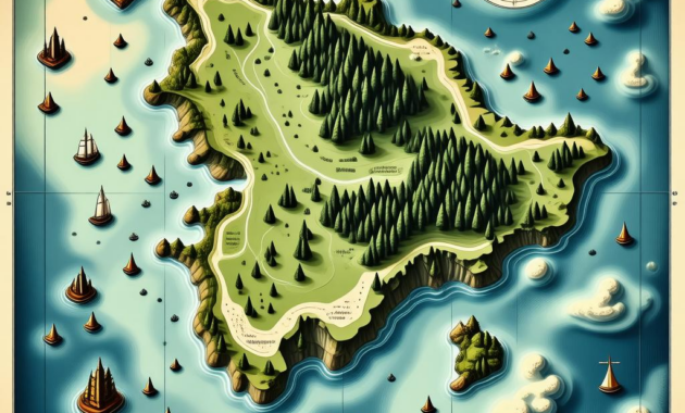 Map Of Fishers Island