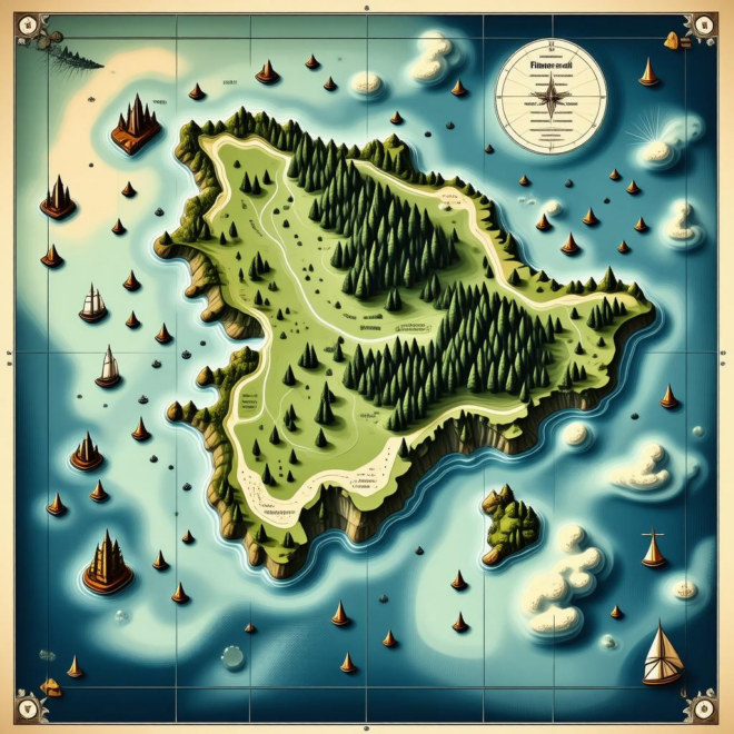 Map Of Fishers Island