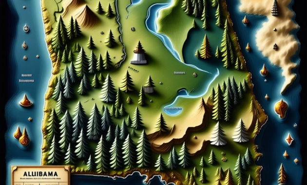 Map Of Alabama And Louisiana