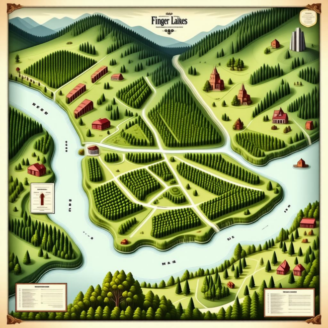Map Of Finger Lakes Wineries