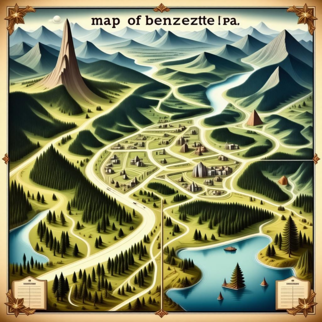 Map Of Benezette Pa