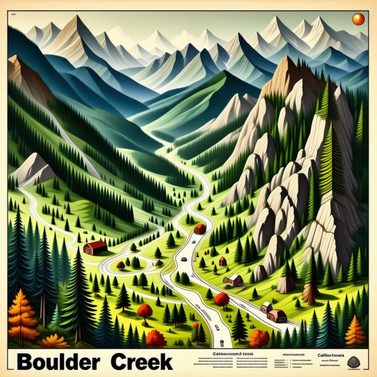 Map Of Boulder Creek California