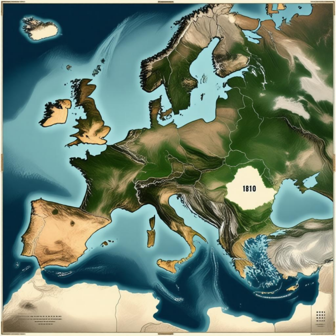 Map Of Europe 1810