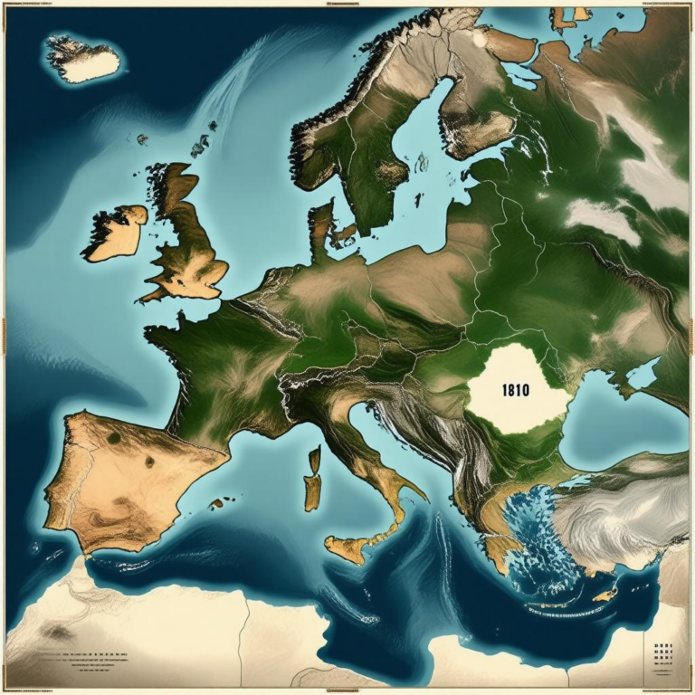 Map Of Europe 1810
