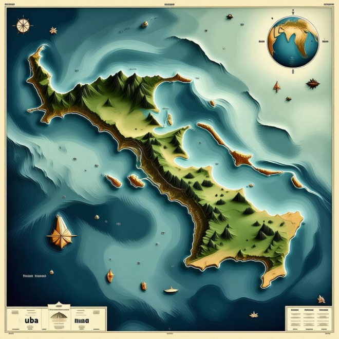 Map Of Cuba Trinidad