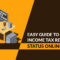 Where to Check Income Tax Return Status Online