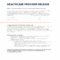 What Is a Healthcare Provider Release Form?