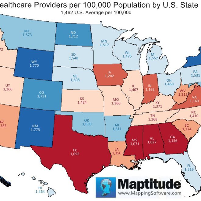 How Many Healthcare Providers Are in Each U.S. State?