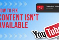 Why YouTube Says “Video Not Available on This Platform”