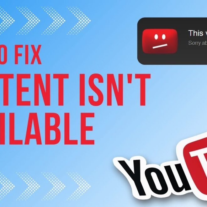 Why YouTube Says “Video Not Available on This Platform”