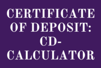 What Is a Certificate of Deposit (CD)?