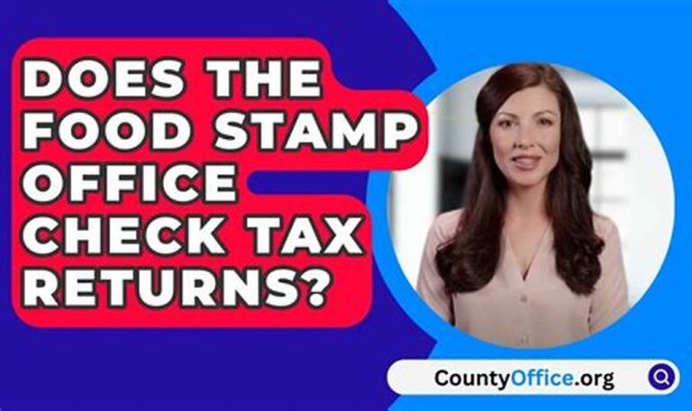 Does Medicaid or Food Stamp Programs Check Tax Returns?